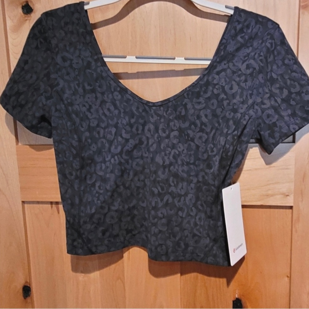 Lululemon Align Scoop Short Sleeve Crop Top